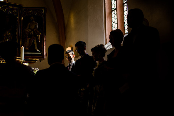 Besondere Lichtstrahlen in der Kirche